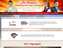 Tablet Screenshot of mariachinationals.com